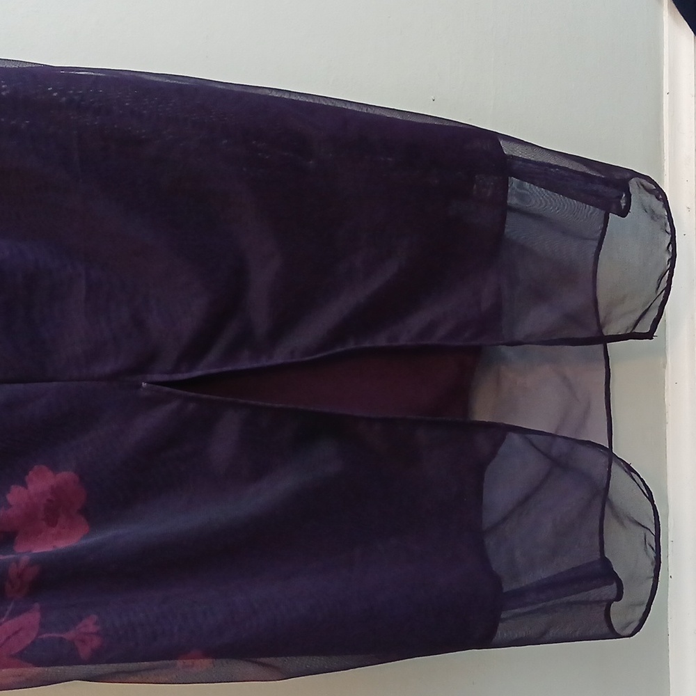 House Of CB Aiza Grape Floral Print Maxi Dress Size L+ - Picture 14 of 16